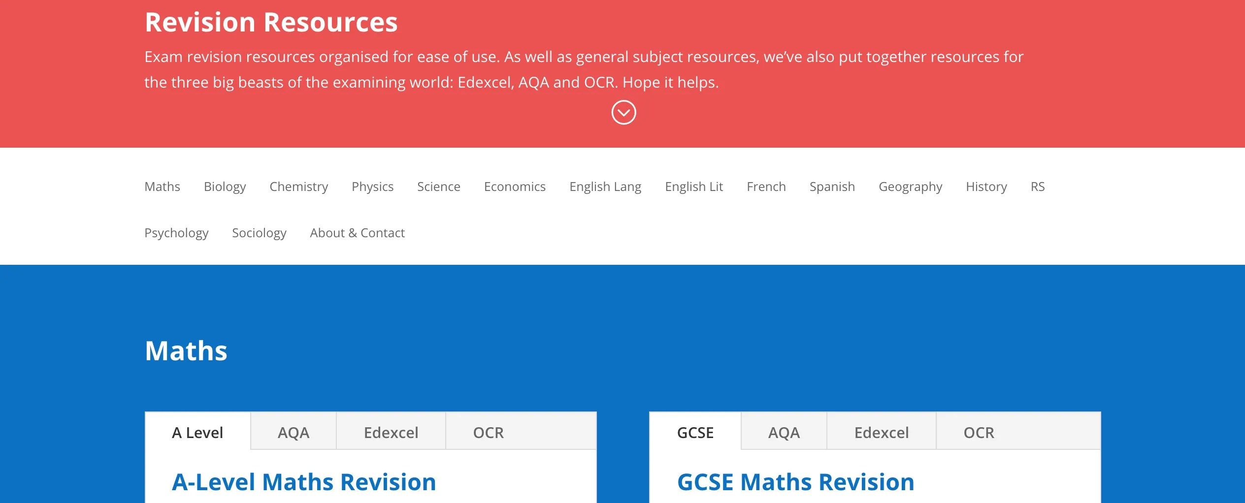 GCSE and ALevel Revision Resources StudyWise