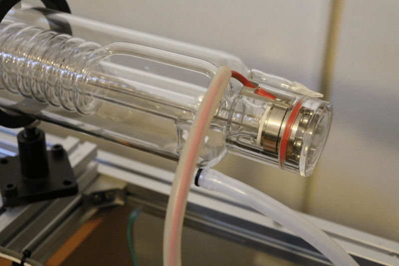 Installing water cooling to the laser tube — Laser Cutter Build