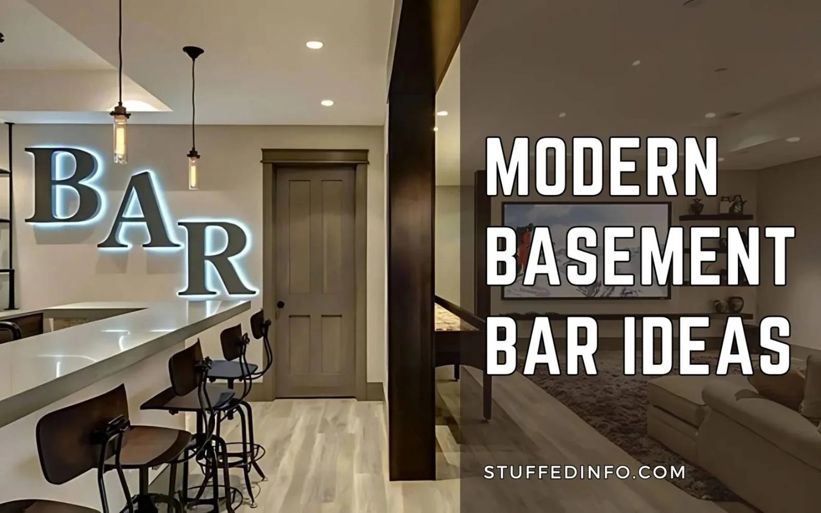 7 Modern Basement Bar Ideas With Stylish Designs
