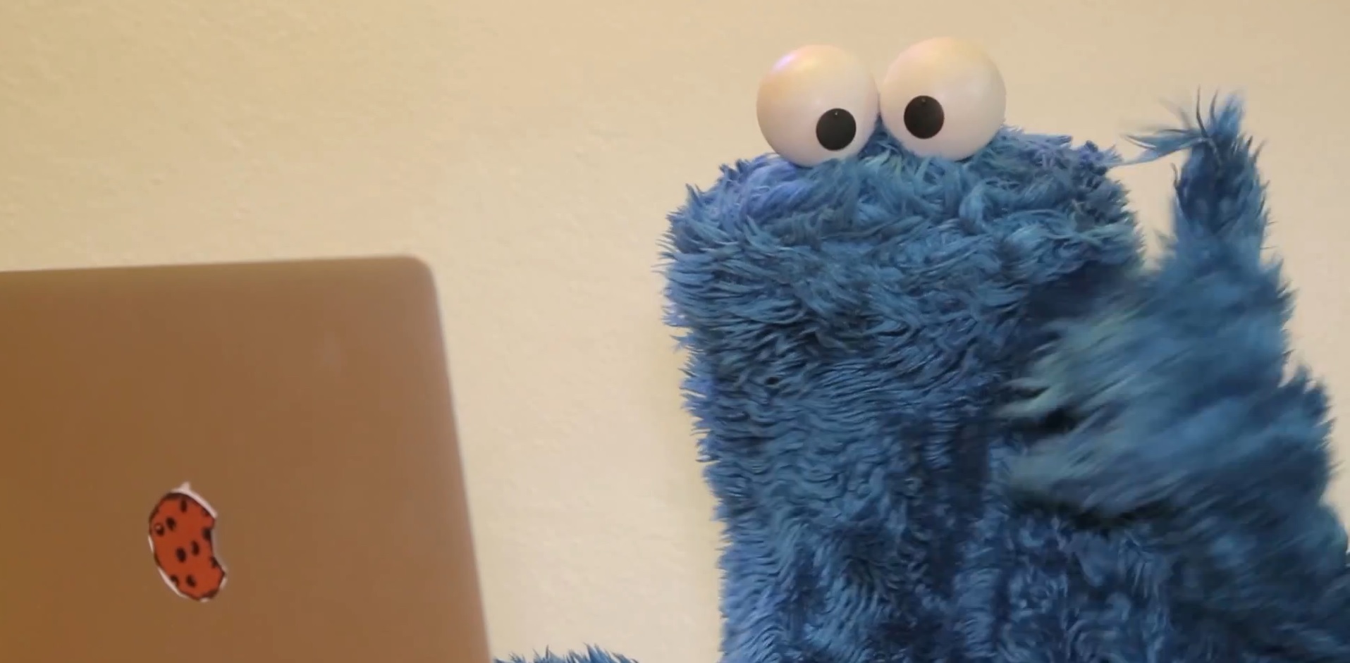 Watch the Cookie Monster break the The