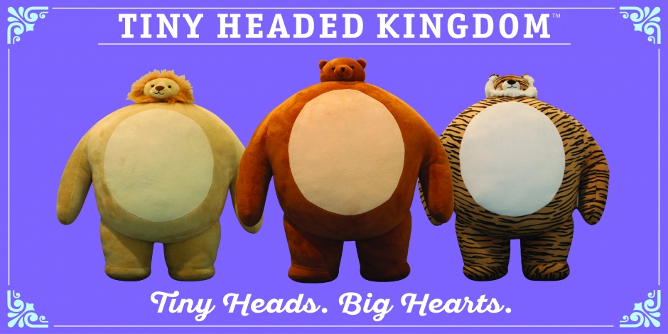 The Tiny Headed Kingdom line of stuffed animals debuts in the US