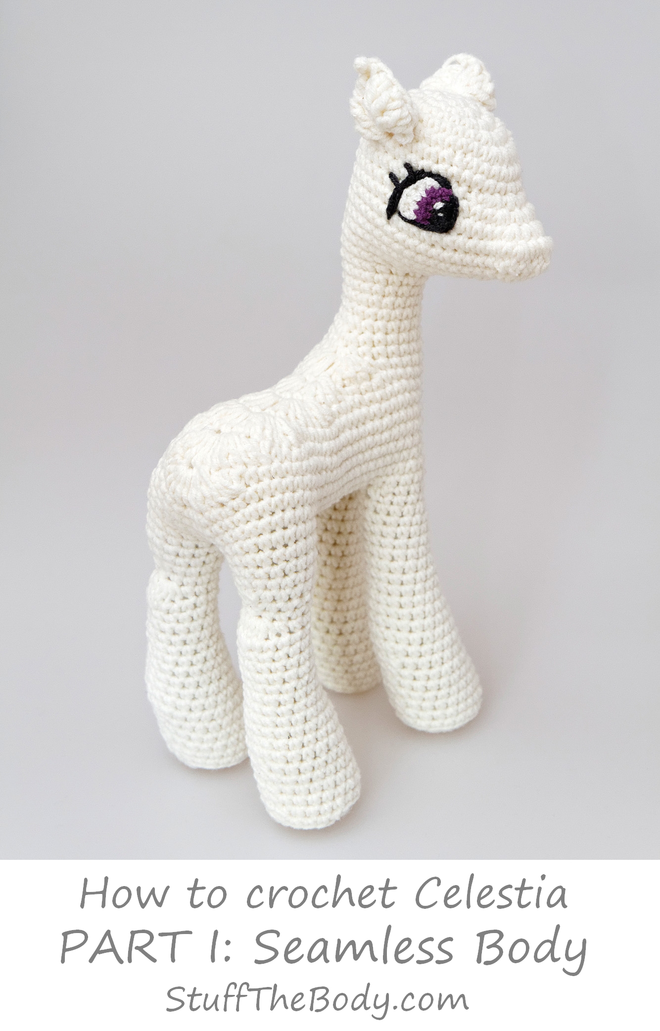 Celestia (My Little Pony) Free Amigurumi Pattern Modification part 1