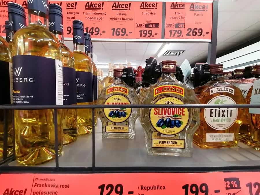 Vodka slivovice in the Czech Republic. Types of Czech fruit brandy