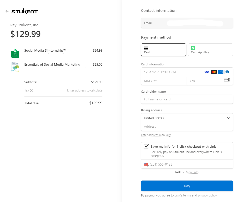 Student How do I pay with a Credit Card? Stukent Help