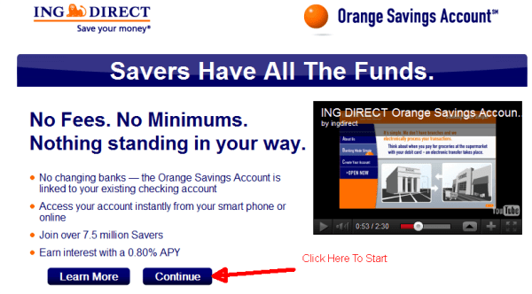 ING DIRECT High Interest Saving Account Review Stumble Forward