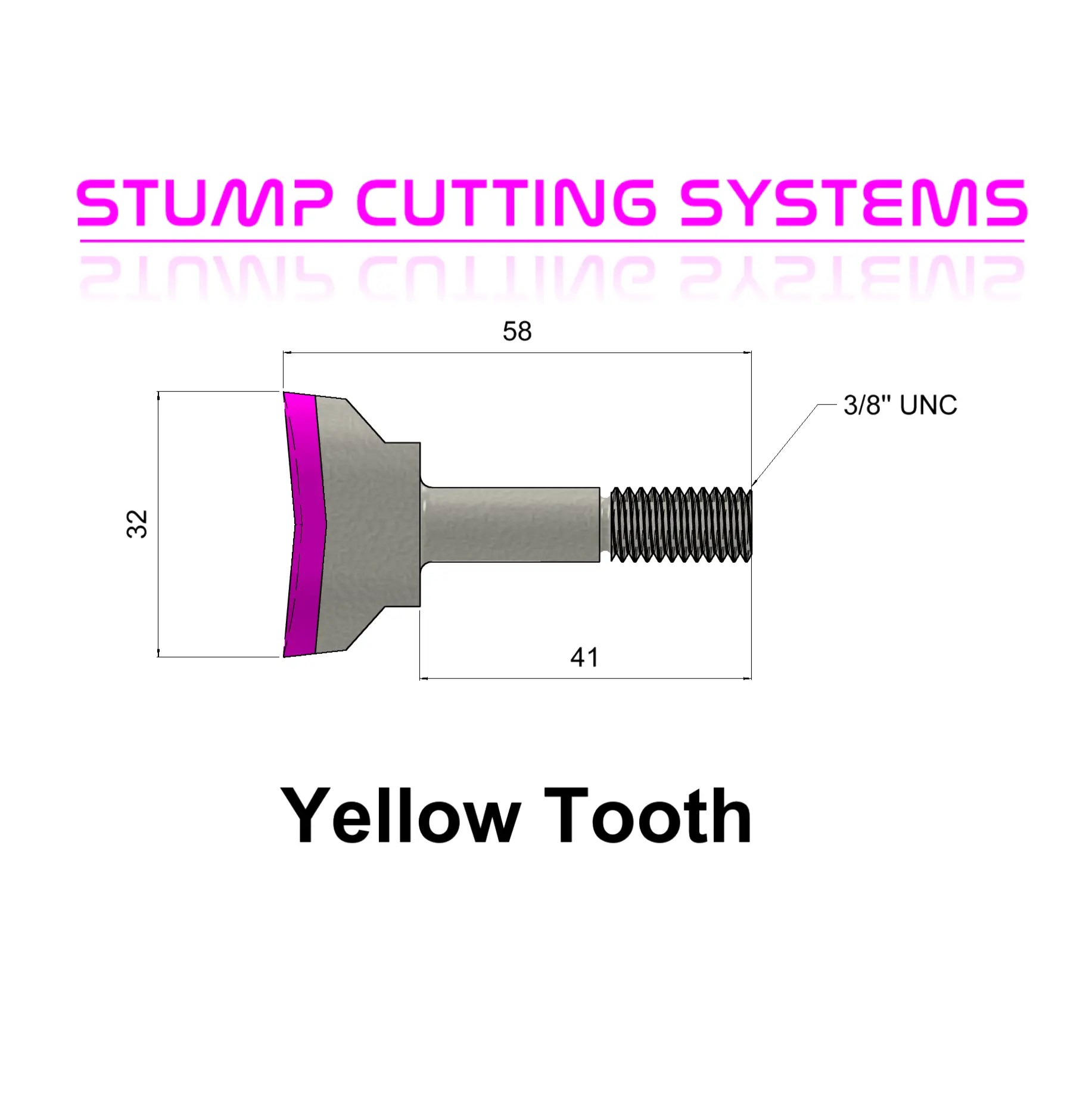 Yellows Stump Grinder Teeth Yellow Jackets