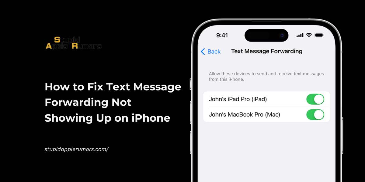 8 Ways How to Fix Text Message Forwarding Not Showing Up on iPhone