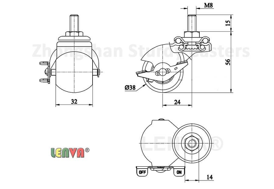 Cage Casters Bird Cage Casters