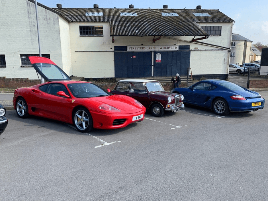 Chris Spackman and the Sturminster Car Enthusiasts meeting