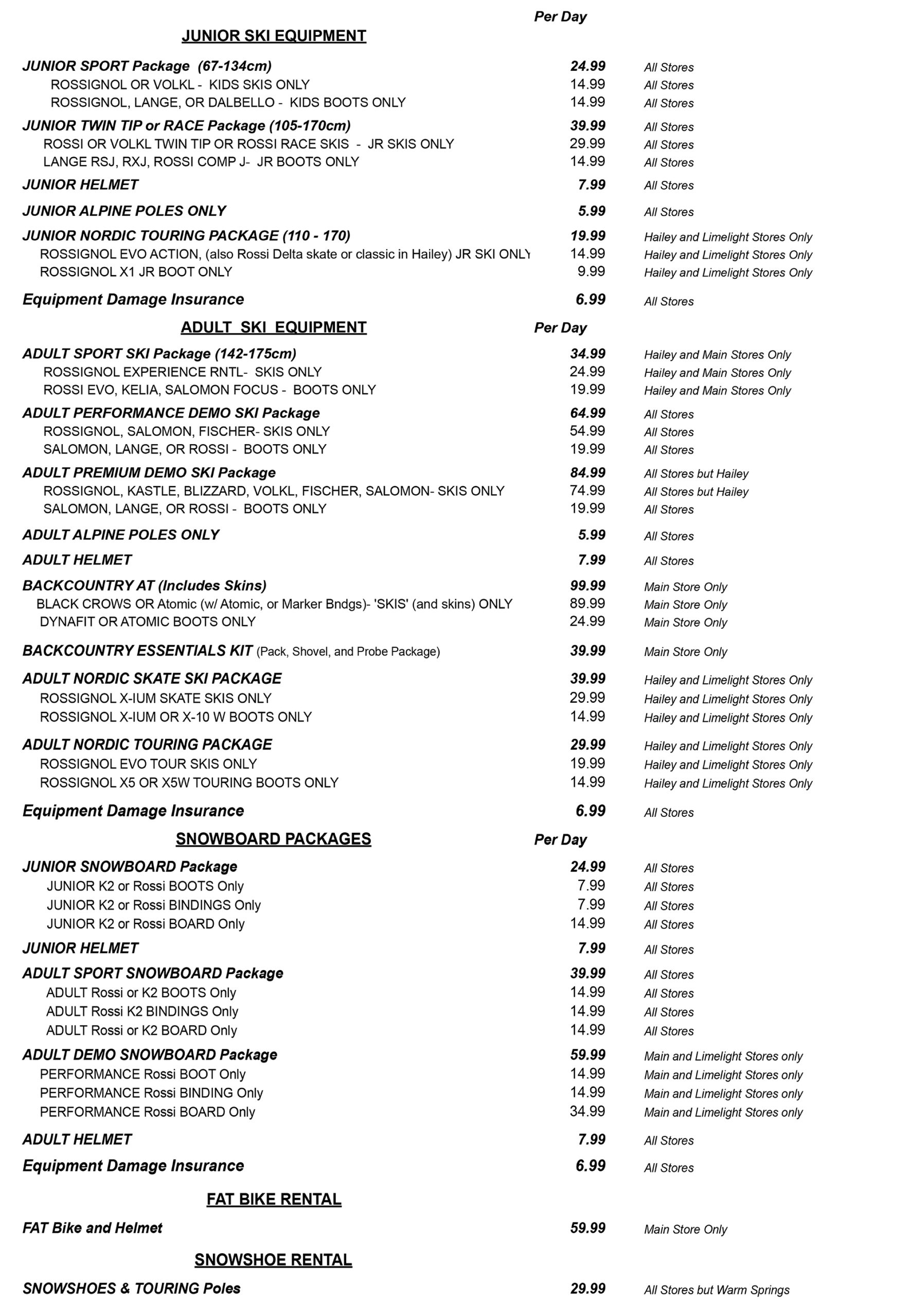 Rent Snow Online Sturtevants