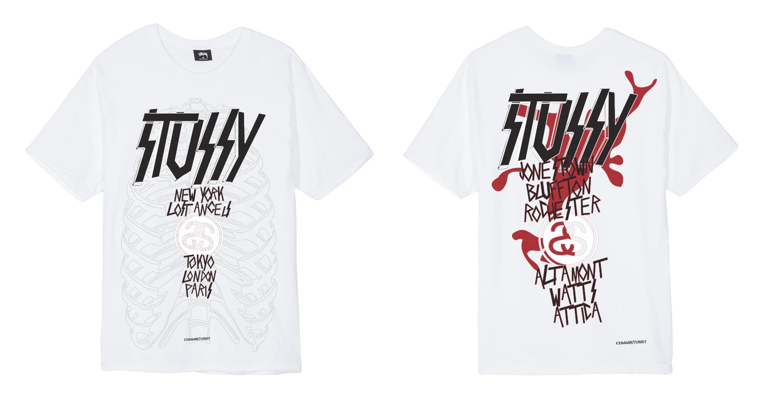 T-Shirt, Stussy, White T-Shirt, World Tour, New York City, Tokyo, London, Paris, Los Angeles - Wheretoget Stussy World Tour History And Recent Collection