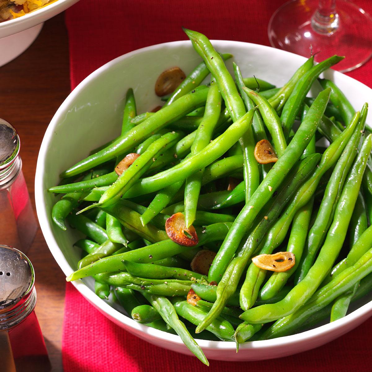 Fresh Green Beans Garlic Recipe Stutzmans Greenhouse Garden Centers