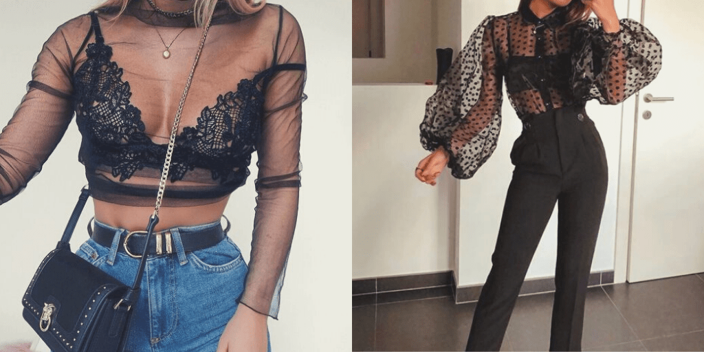 Sheer tops 101 Here's how to style and carry them well Styl Inc