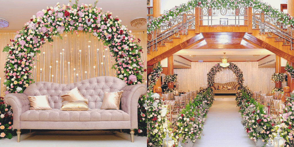 Christian Wedding Stage Decoration With Flowers