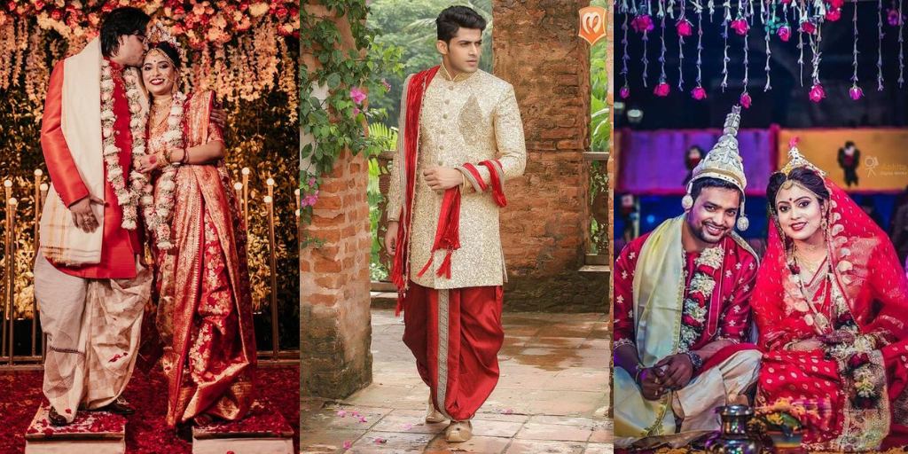 Here are some great ideas for a bengali groom dress Styl Inc