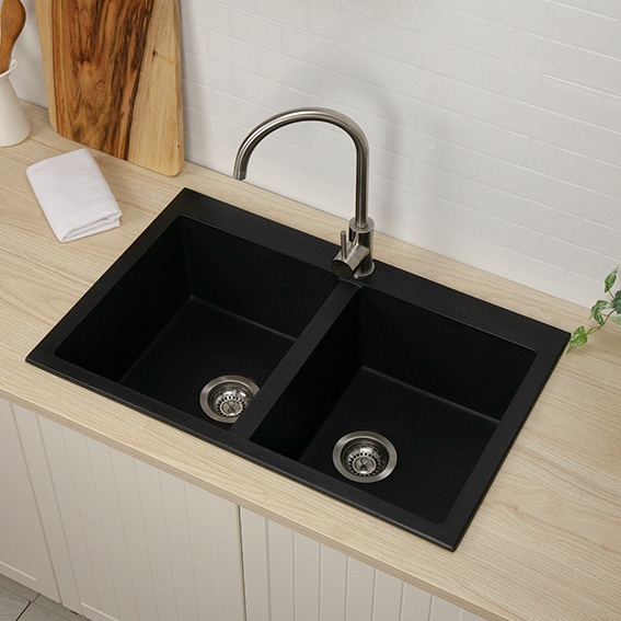 Granit Double Bowl Topmount Sink Styl Design
