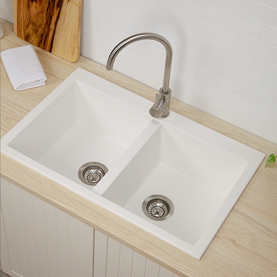 Granit Double Bowl Topmount Sink Styl Design