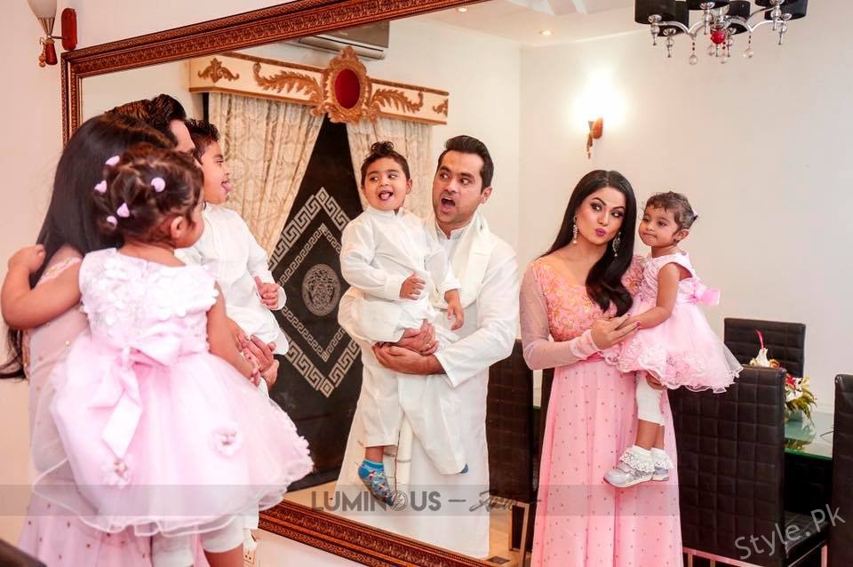 Veena Malik and her husband Celebrating their 4th Wedding Anniversary
