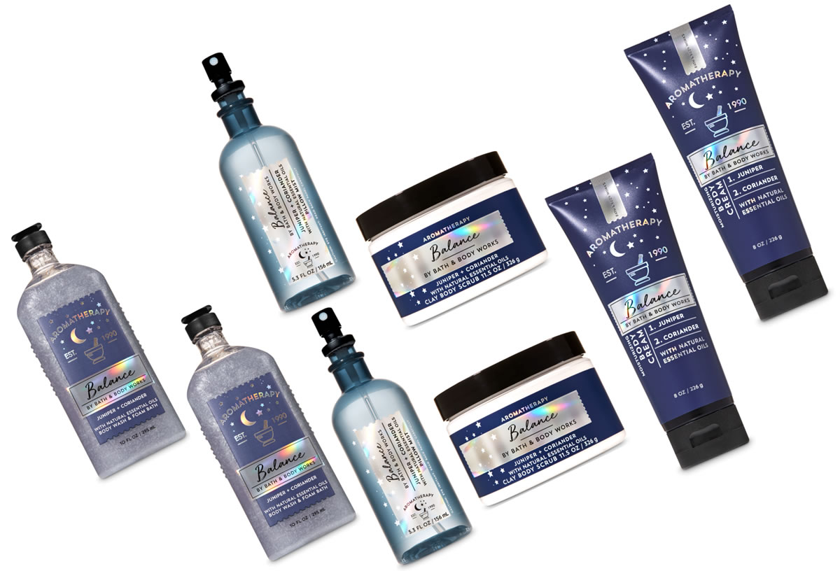 Balance se une a la familia de Aromatherapy de Bath & Body Works