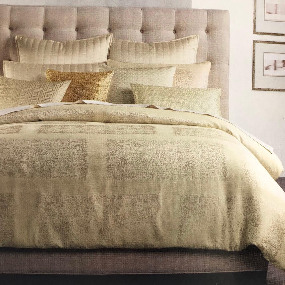 Hotel Collection Patina King Duvet Cover Gold