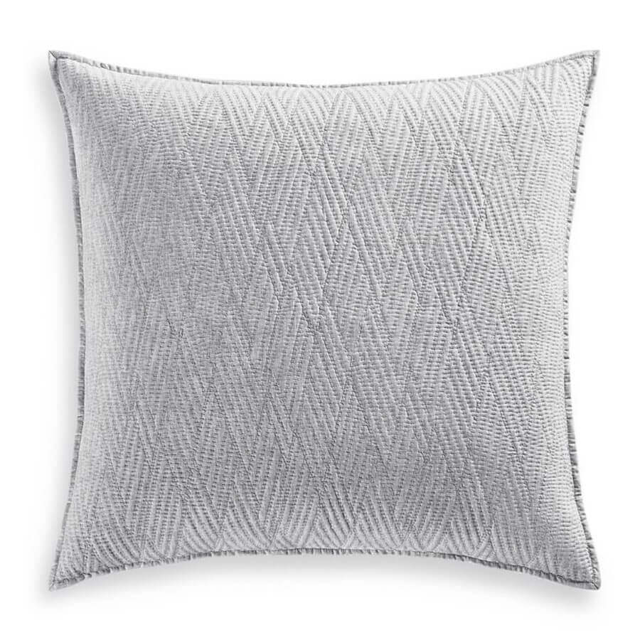 Hotel Collection Lateral Quilted 2 Euro Shams Gray