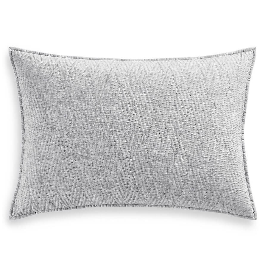 Hotel Collection Lateral Quilted 2 King Shams Gray