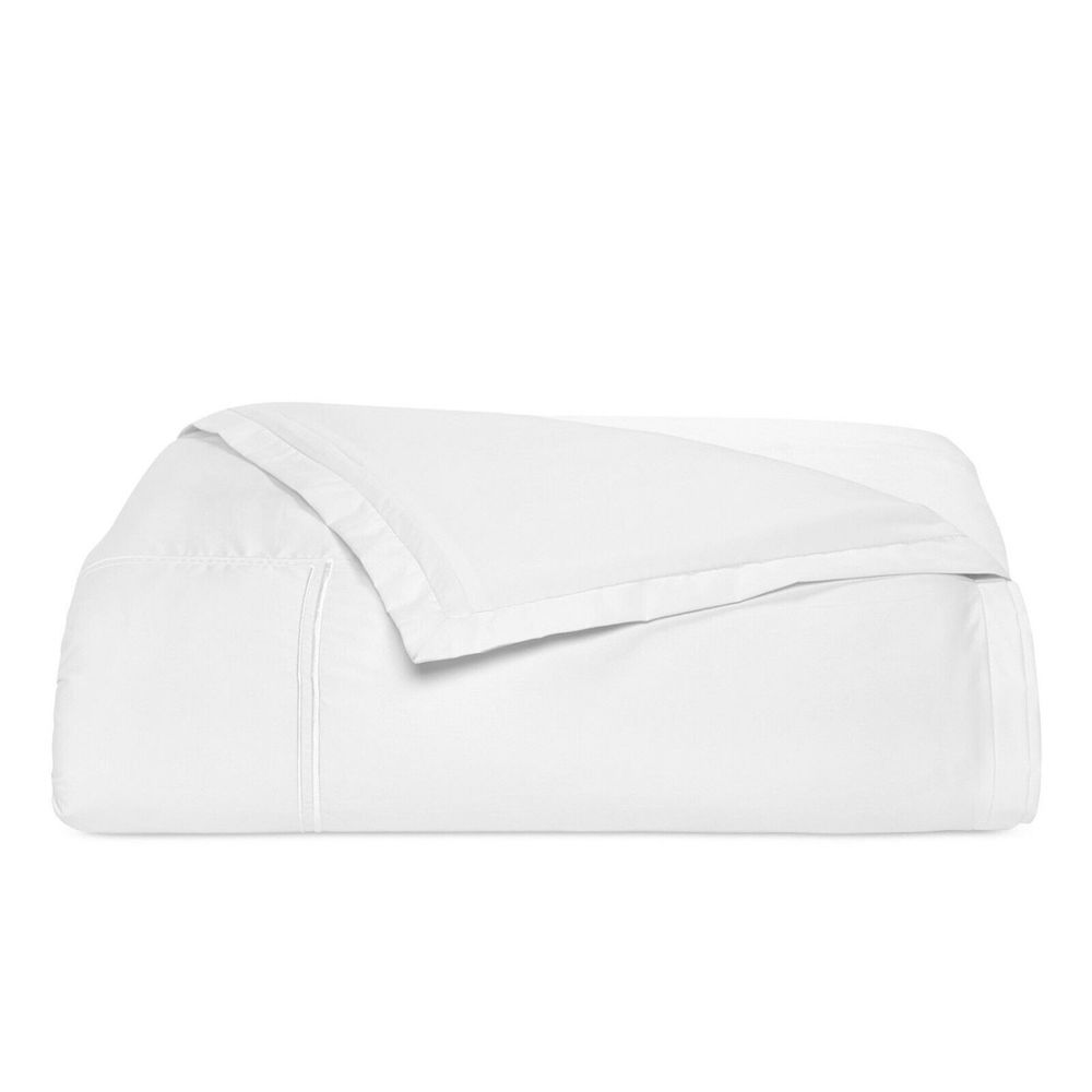 Hotel Collection Embroidered Frame Twin Comforter White