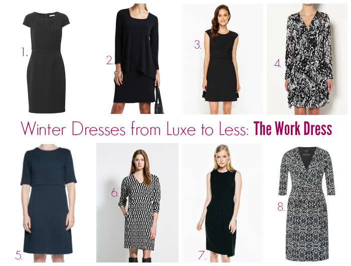 Winter Dresses from Luxe to Less The Work Dress Style & Shenanigans