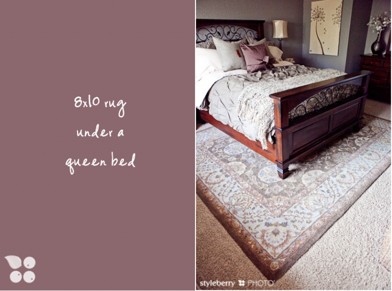 How to place a rug under a bed Design Tip styleberry BLOG