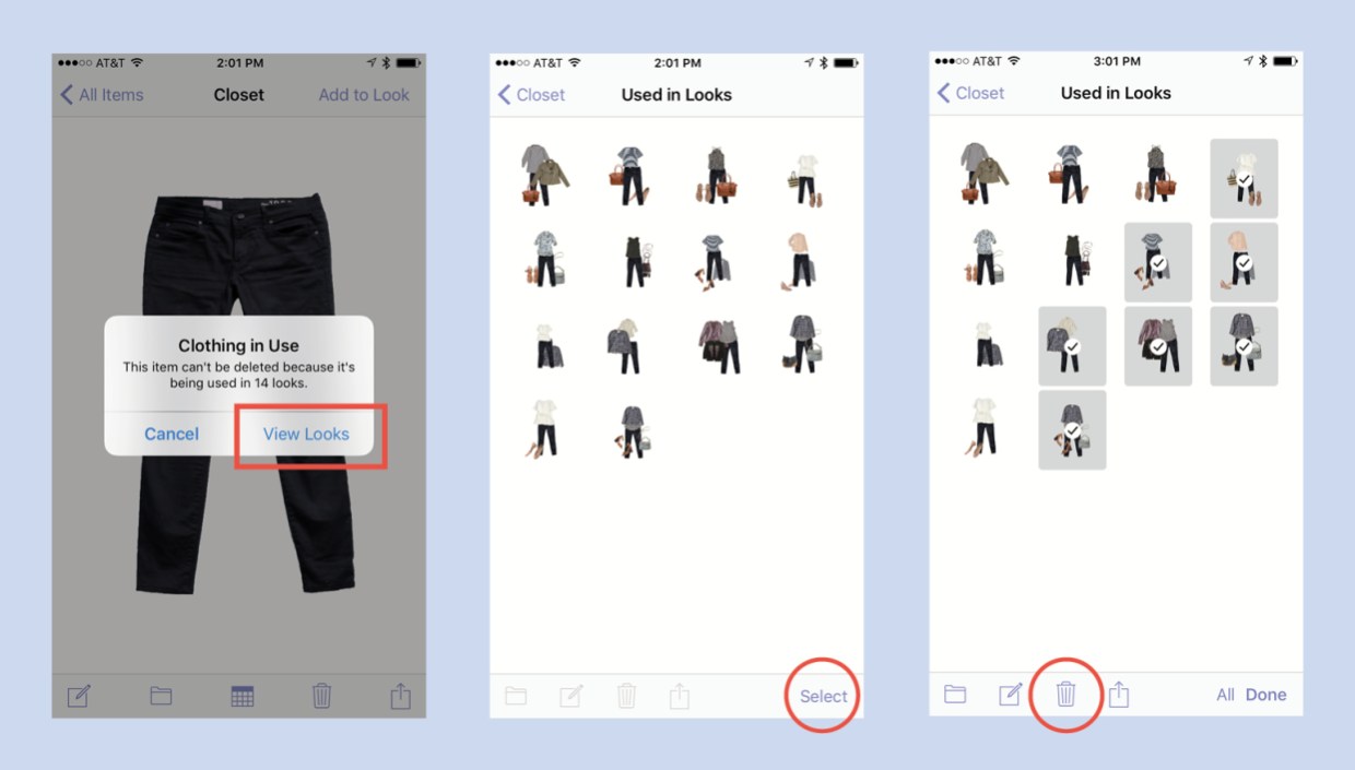 How to Delete Clothing from the Closet Stylebook Tips