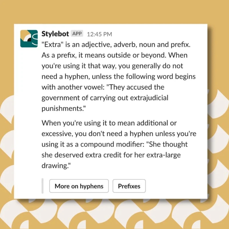 How to use extra as an adjective, adverb, noun and prefix Stylebot