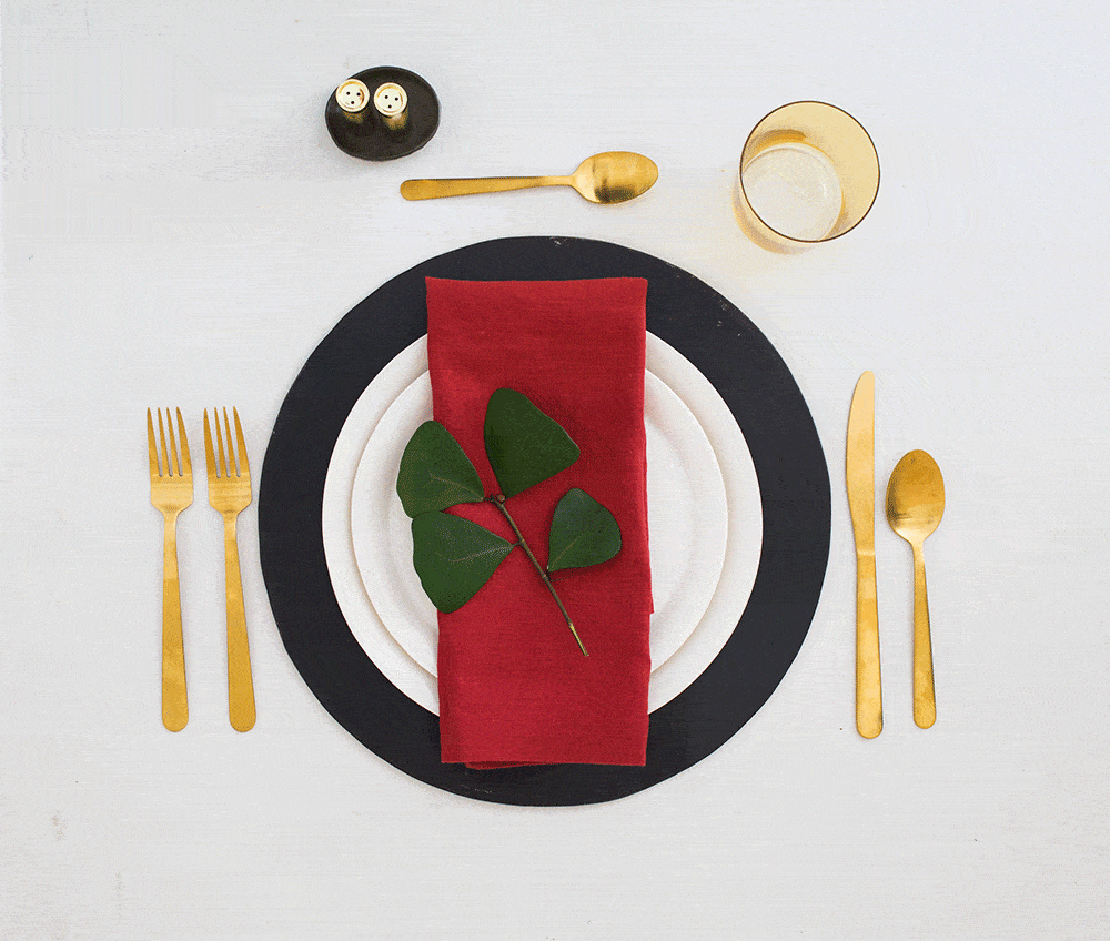 Green and Black's Chocolate Inspired Place Settings Emily Henderson