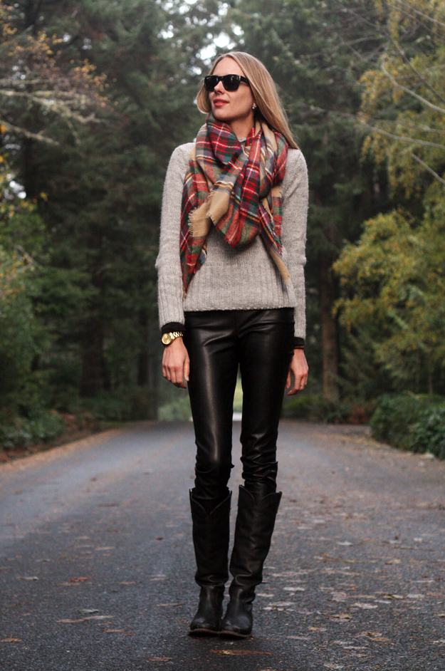 Why You Need an Oversized Plaid Scarf this Season StyleCaster