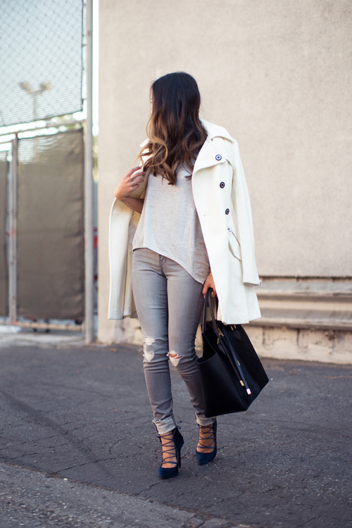 30 Outfits That Will Make You Want a White Coat StyleCaster