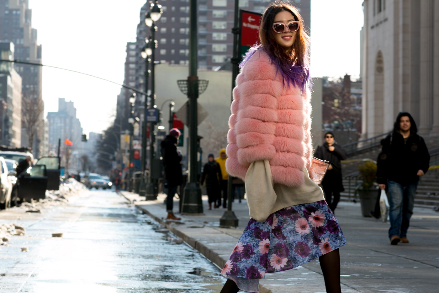 Street Style Trend Pink Coats are Everywhere This Fashion Week