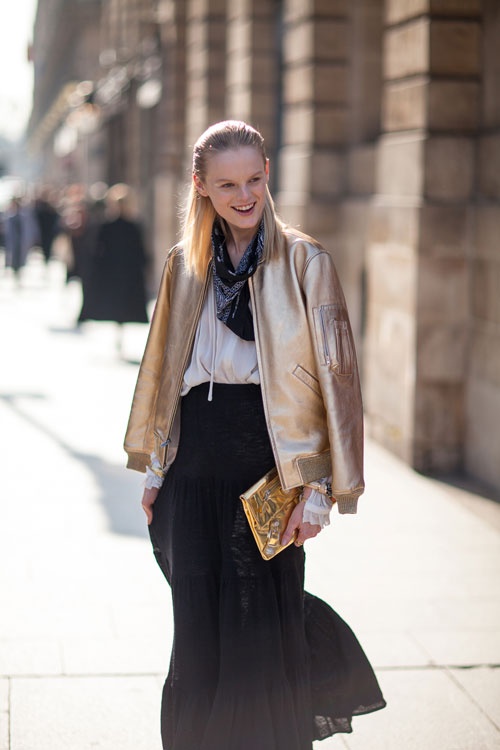 How to Style a Bomber Jacket as Seen by StreetStyle Stars StyleCaster