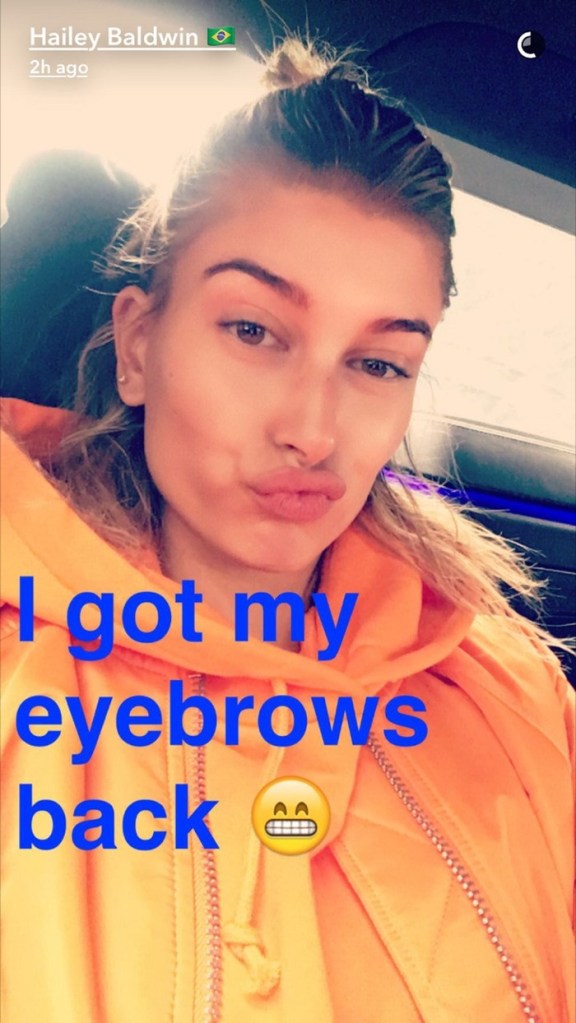 Hailey Baldwin Bleaches Her Eyebrows in the Name of