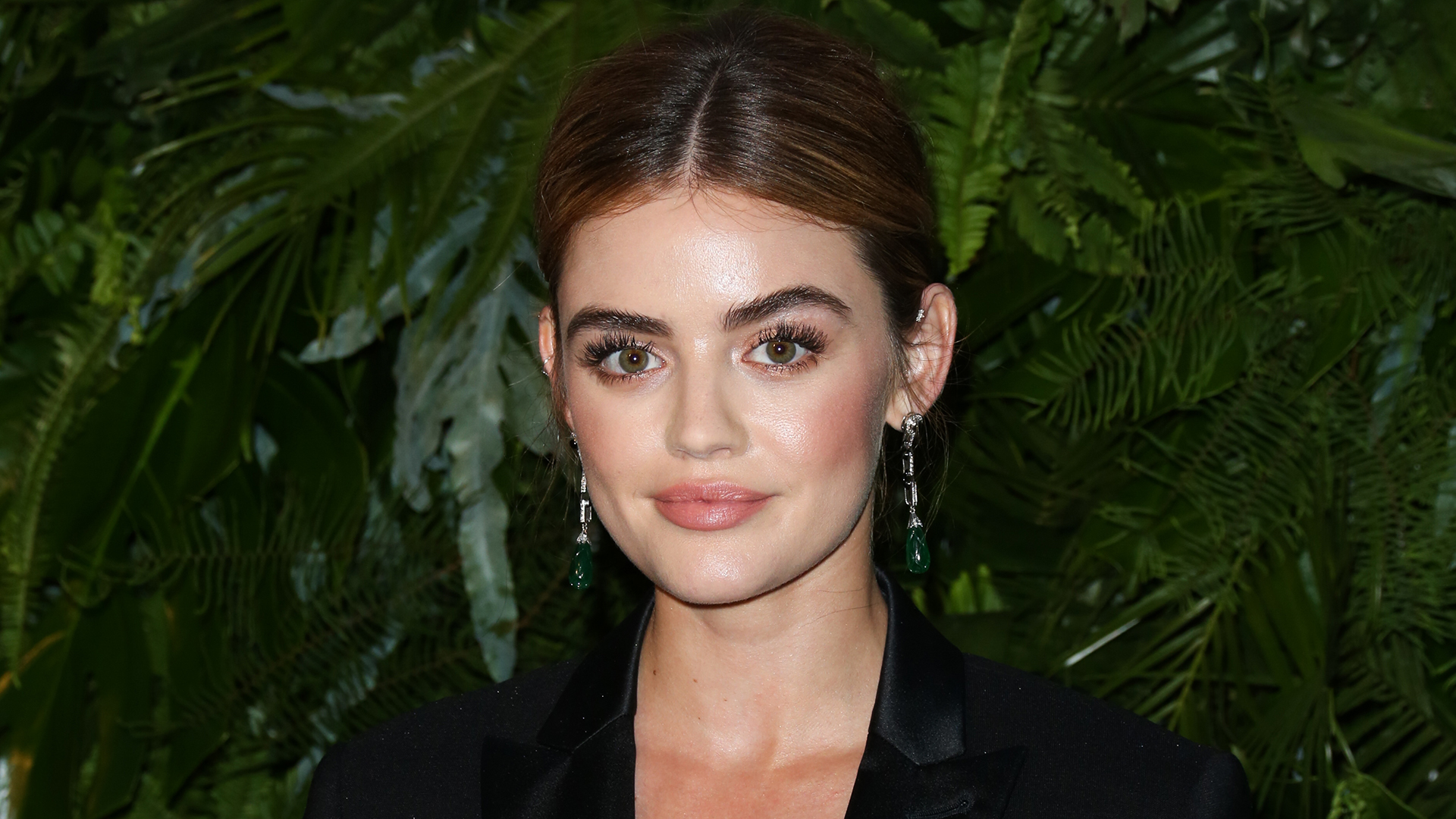 Lucy Hale Dyes Hair Color Dark Brown, Debuts Bob StyleCaster