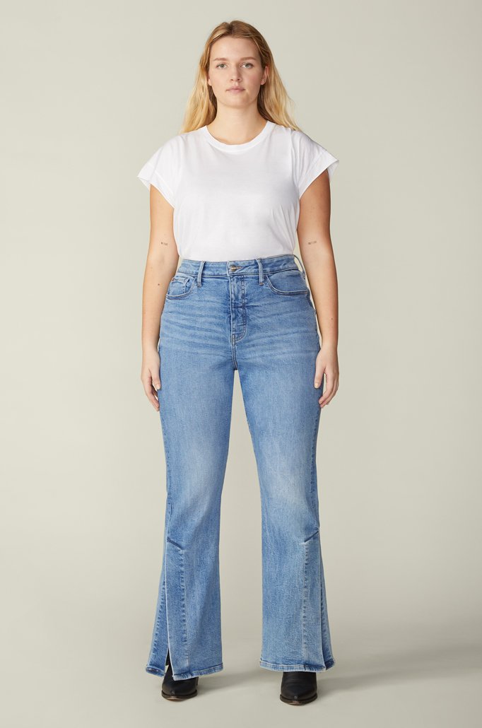 Plus Size Flare Jeans Shop PlusSize WideLeg Flare Jeans Right Now