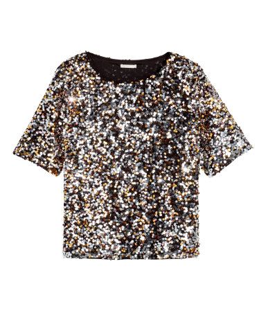 hm sequin blouse