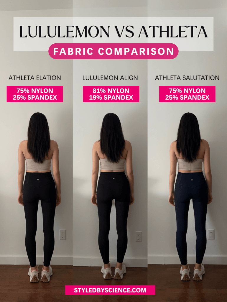 Lululemon vs Athleta Leggings Comparison Review Align vs Elation vs