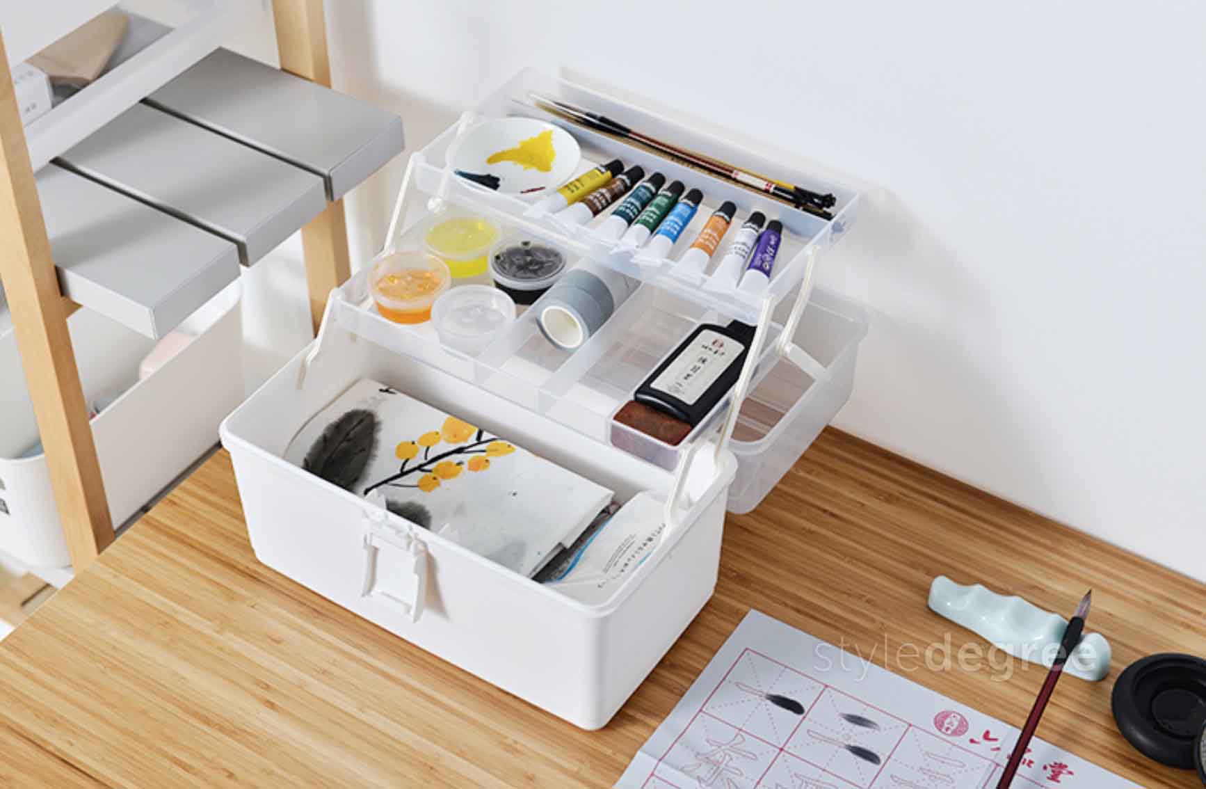 3Tier First Aid Medicine Box Medical Organizer Style Degree