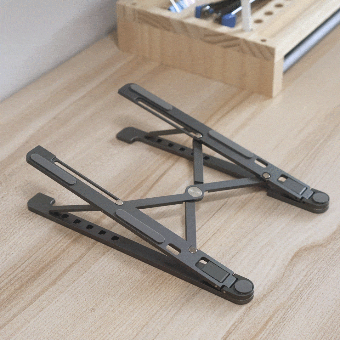 Ergonomic Adjustable Foldable Laptop Stand Desk, Office Style Degree