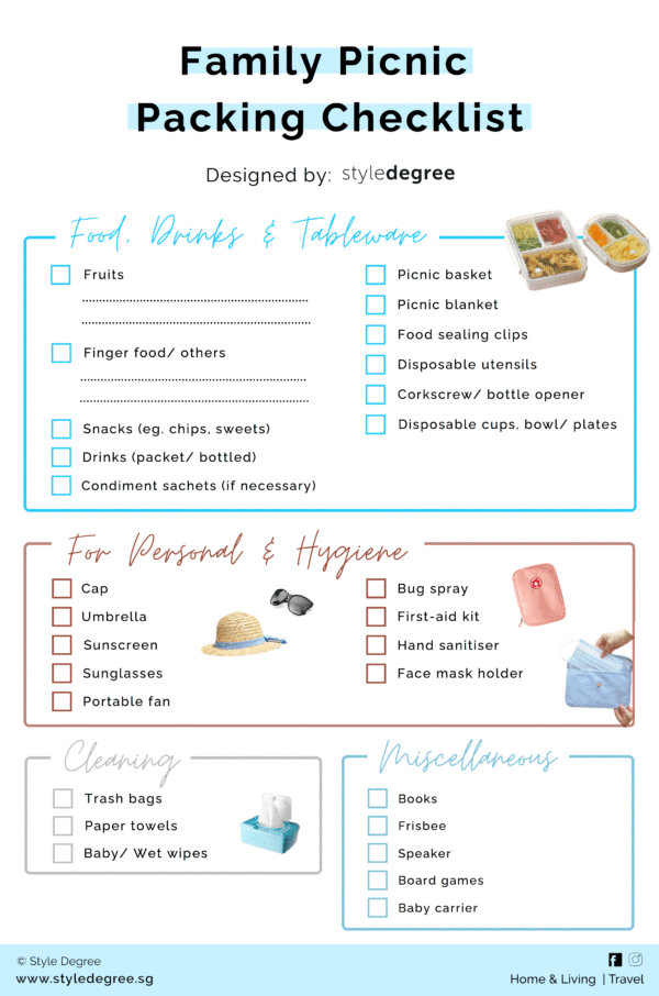 What To Pack For A Perfect Picnic With Your Family (+ Free Printable