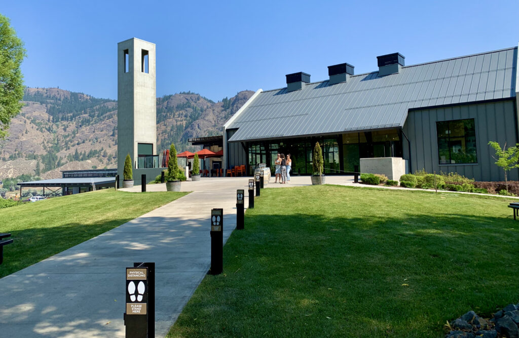 Monte Creek Ranch winery Lions head, cowboys and wine styledrama