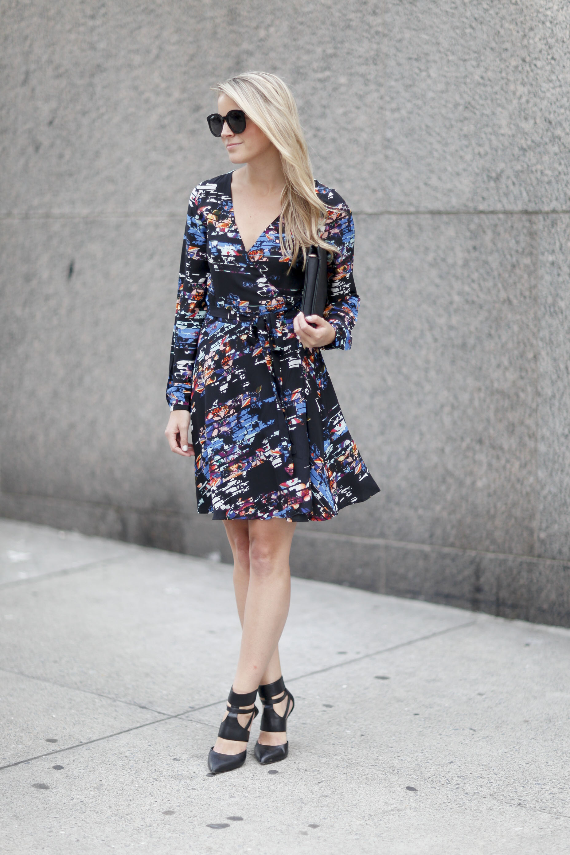 PRINTED WRAP DRESS Styled Snapshots