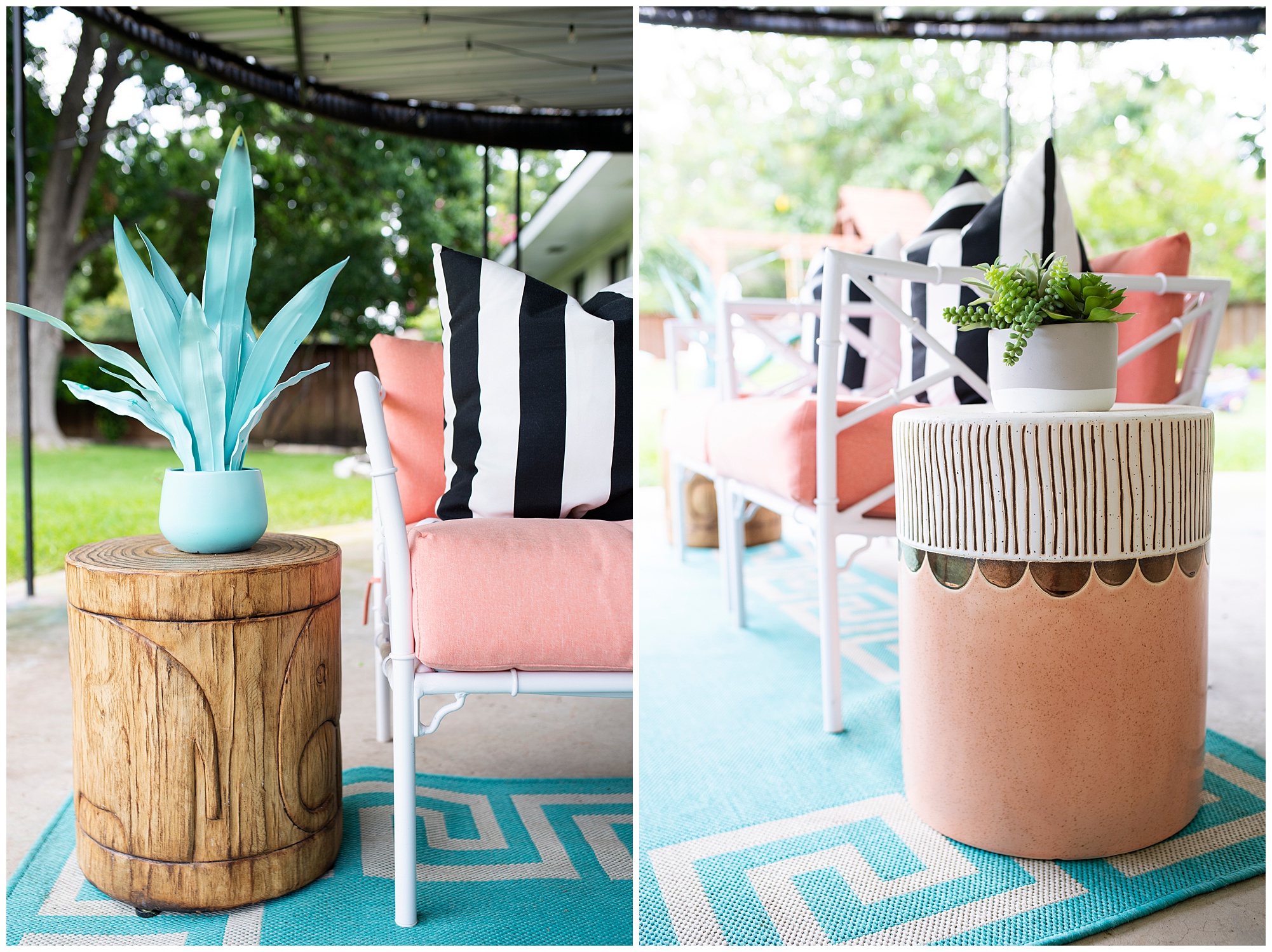 Paige's Palm Springs Inspired Patio Style Duplicated