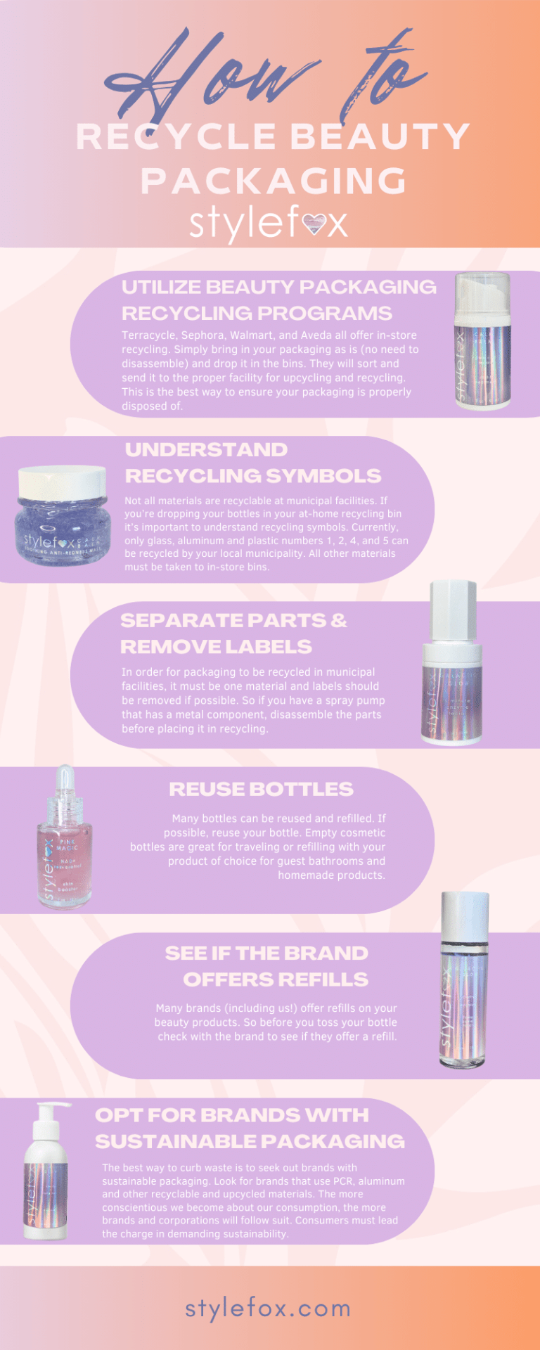 How To Recycle Cosmetic Packaging