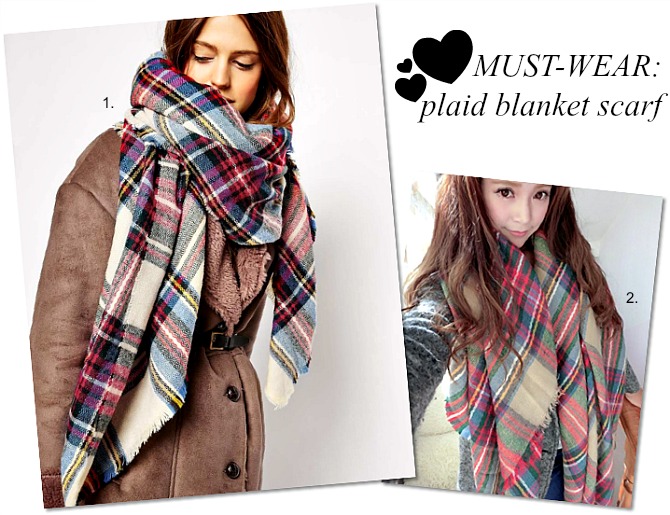 Obsessions Zara Plaid Blanket Scarf
