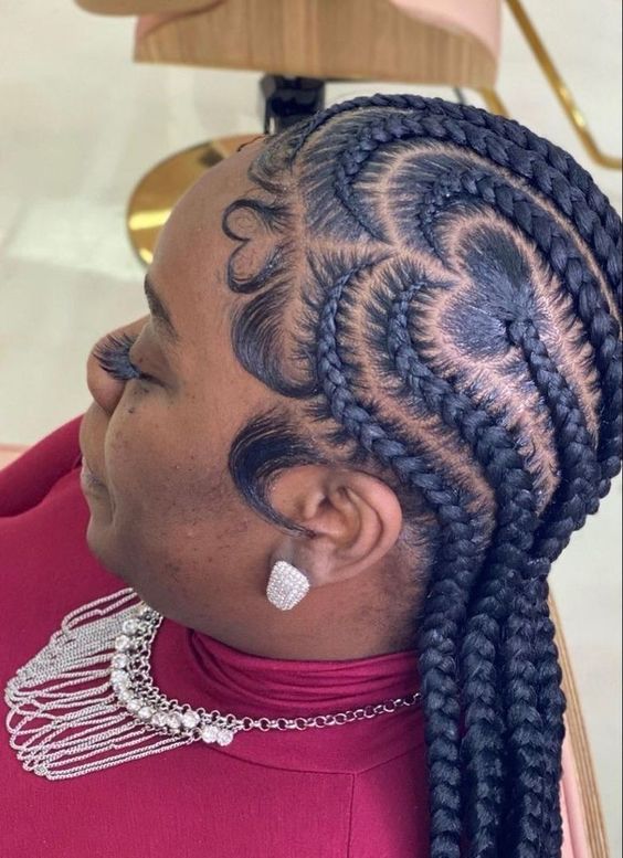 25 Stylish Heart Box Braids Hairstyle Inspos StyleOwner
